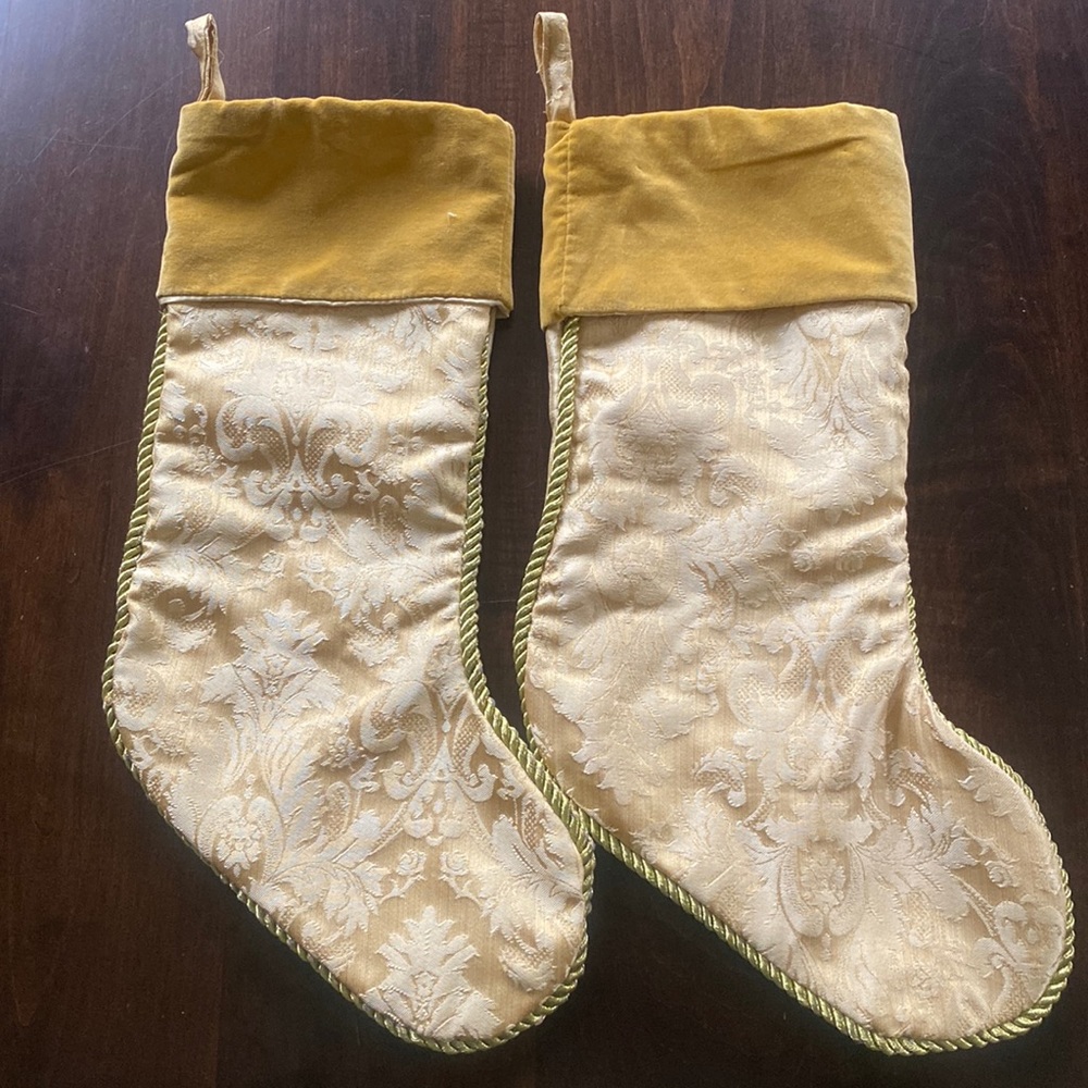 Gold jacquard stocking set ✨